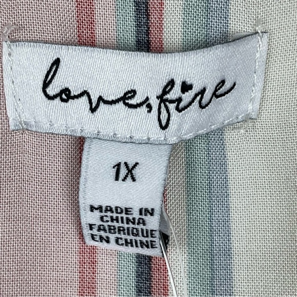 Love, Fire Striped Sleeveless Top - Picture 7 of 9